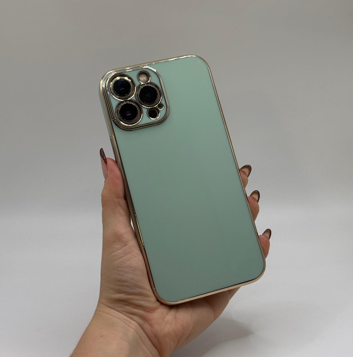 CASE IPHONE 12 PRO MAX LUJO VERDE MENTA
