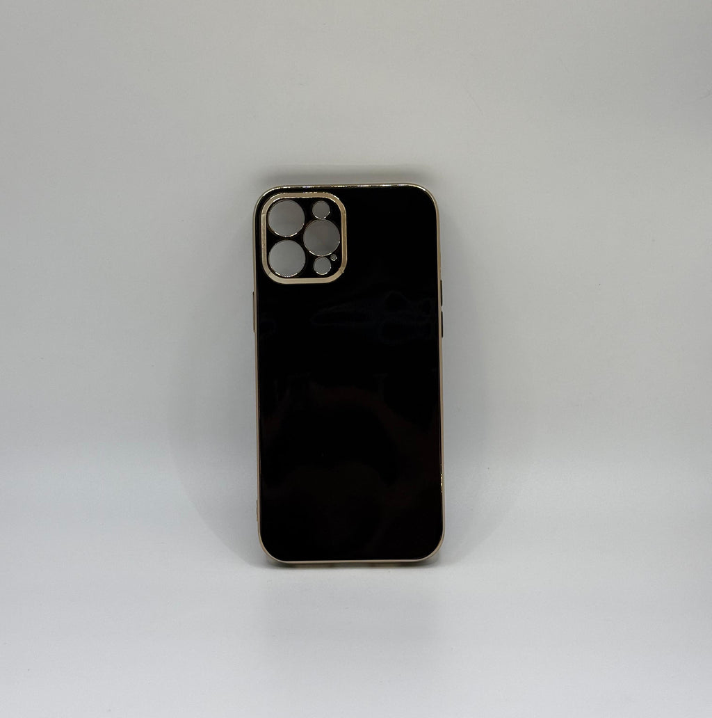 CASE IPHONE 12 PRO MAX LUJO NEGRO