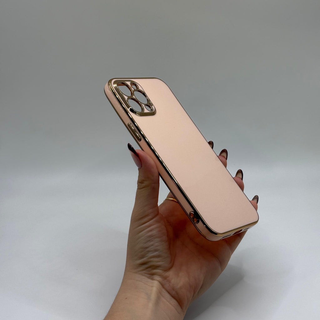 CASE IPHONE 13 PRO LUJO ROSADO