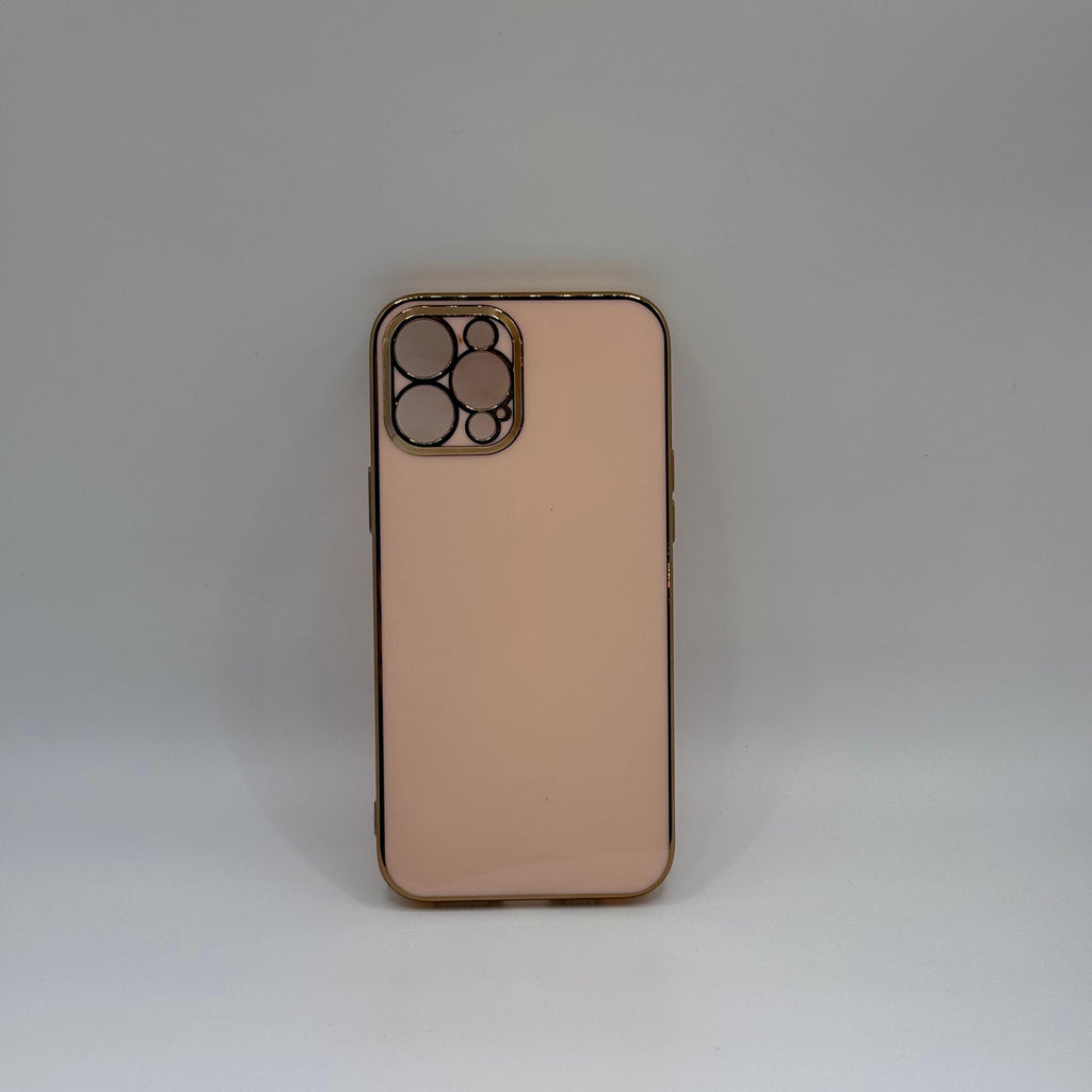 CASE IPHONE 12 PRO MAX LUJO ROSADO