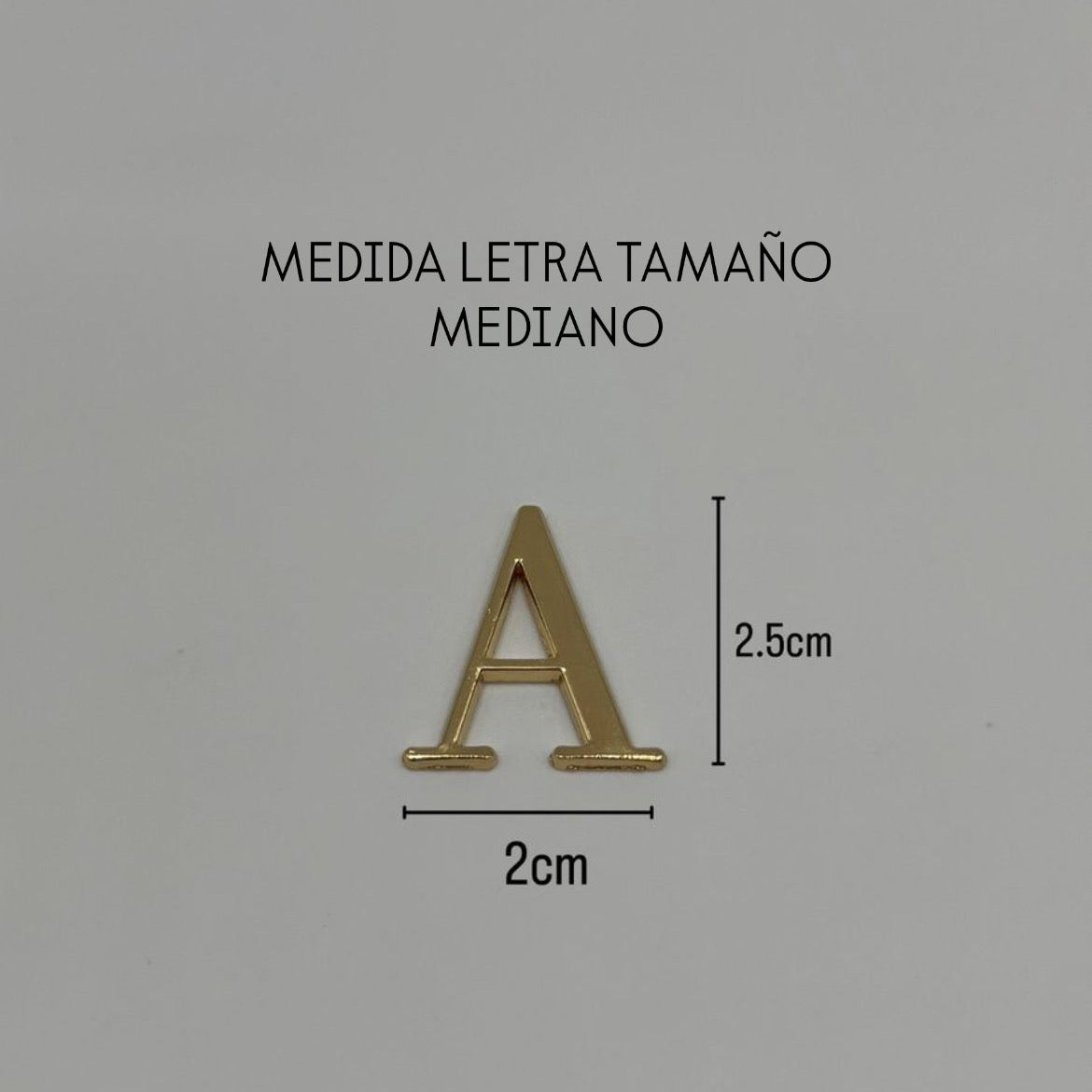LETRA METÁLICA A