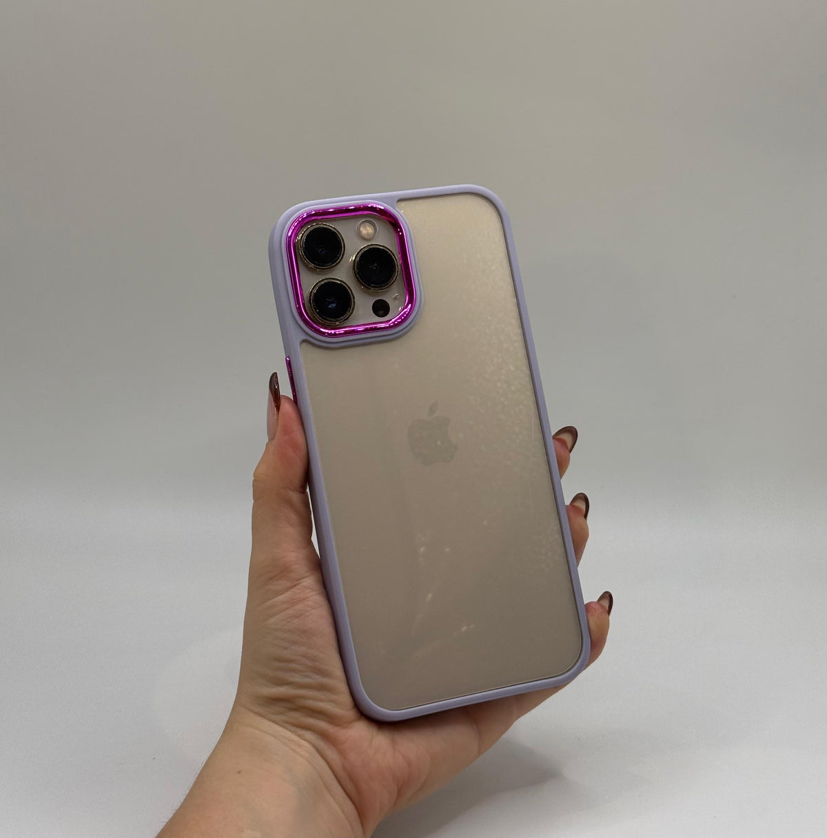 CASE IPHONE 13 PRO BORDE COLOR LILA