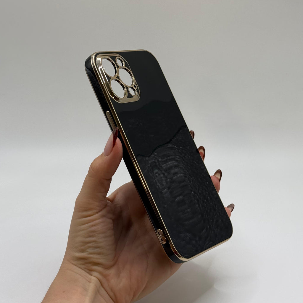 CASE IPHONE 13 PRO LUJO NEGRO