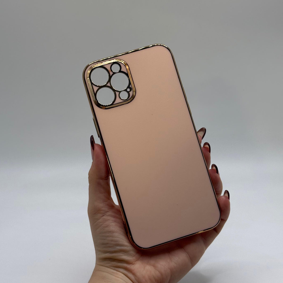 CASE IPHONE 13 PRO LUJO ROSADO
