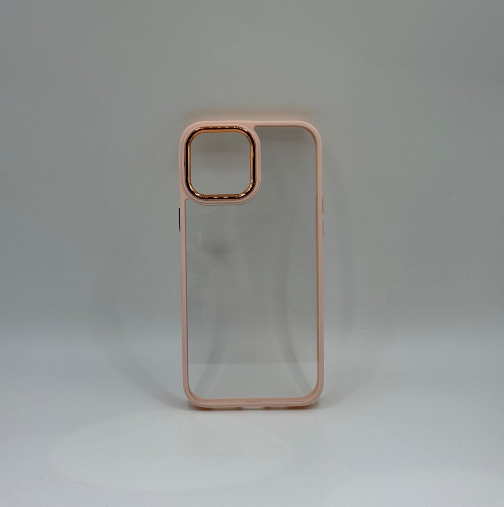 CASE IPHONE 13 PRO BORDE COLOR ROSADO