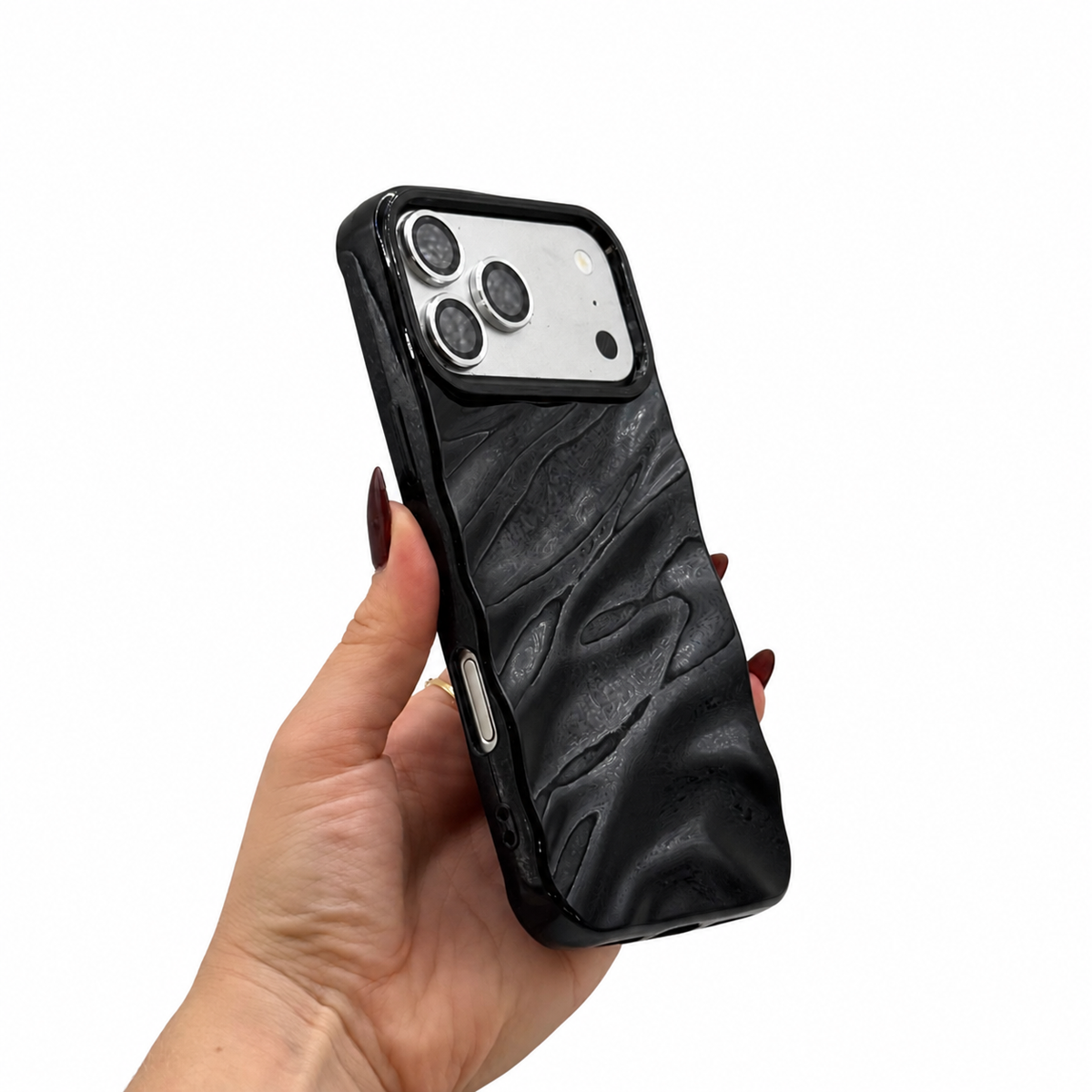 CASE IPHONE 17 PRO MAX WAVES NEGRO