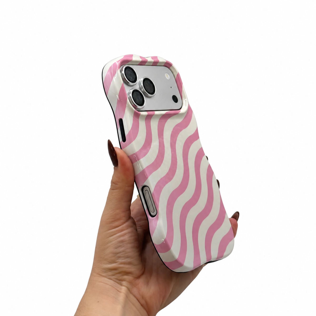CASE IPHONE 17 PRO CEBRA ROSADO