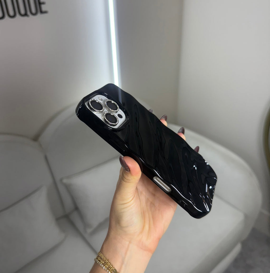 CASE IPHONE 16 PRO WAVES NEGRO