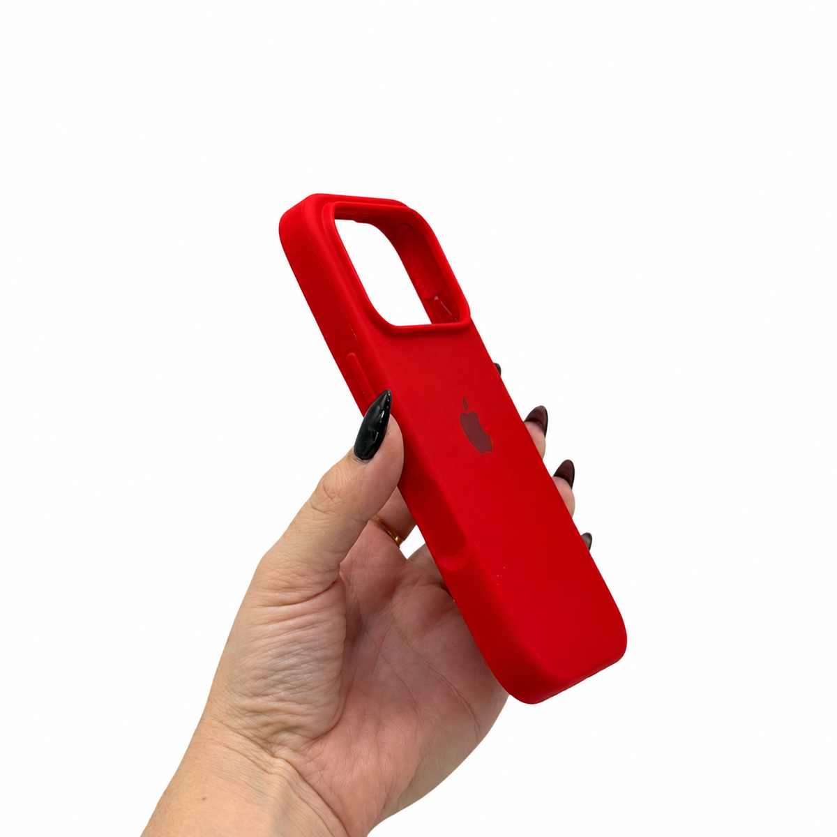 CASE IPHONE 17 PRO MAX SILICONA ROJO