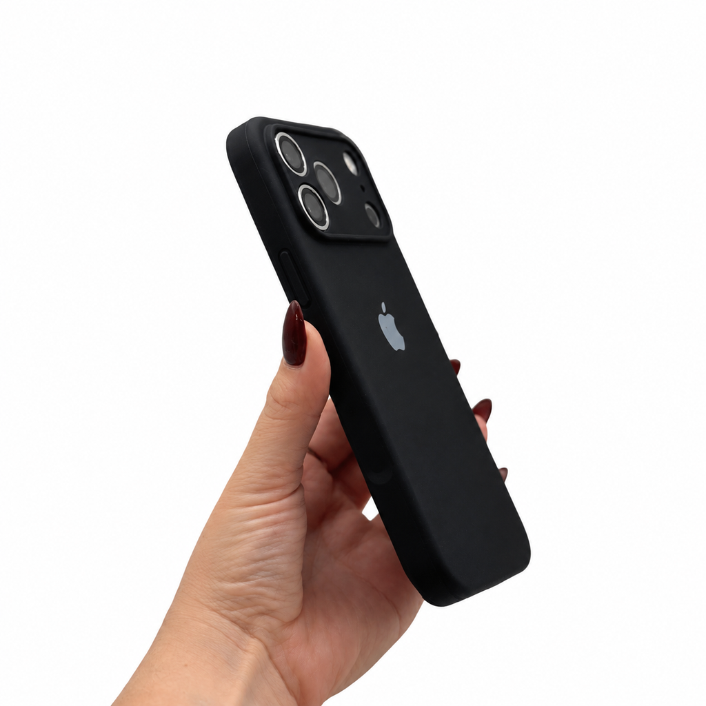 CASE IPHONE 17 PRO MAX SILICONA NEGRO