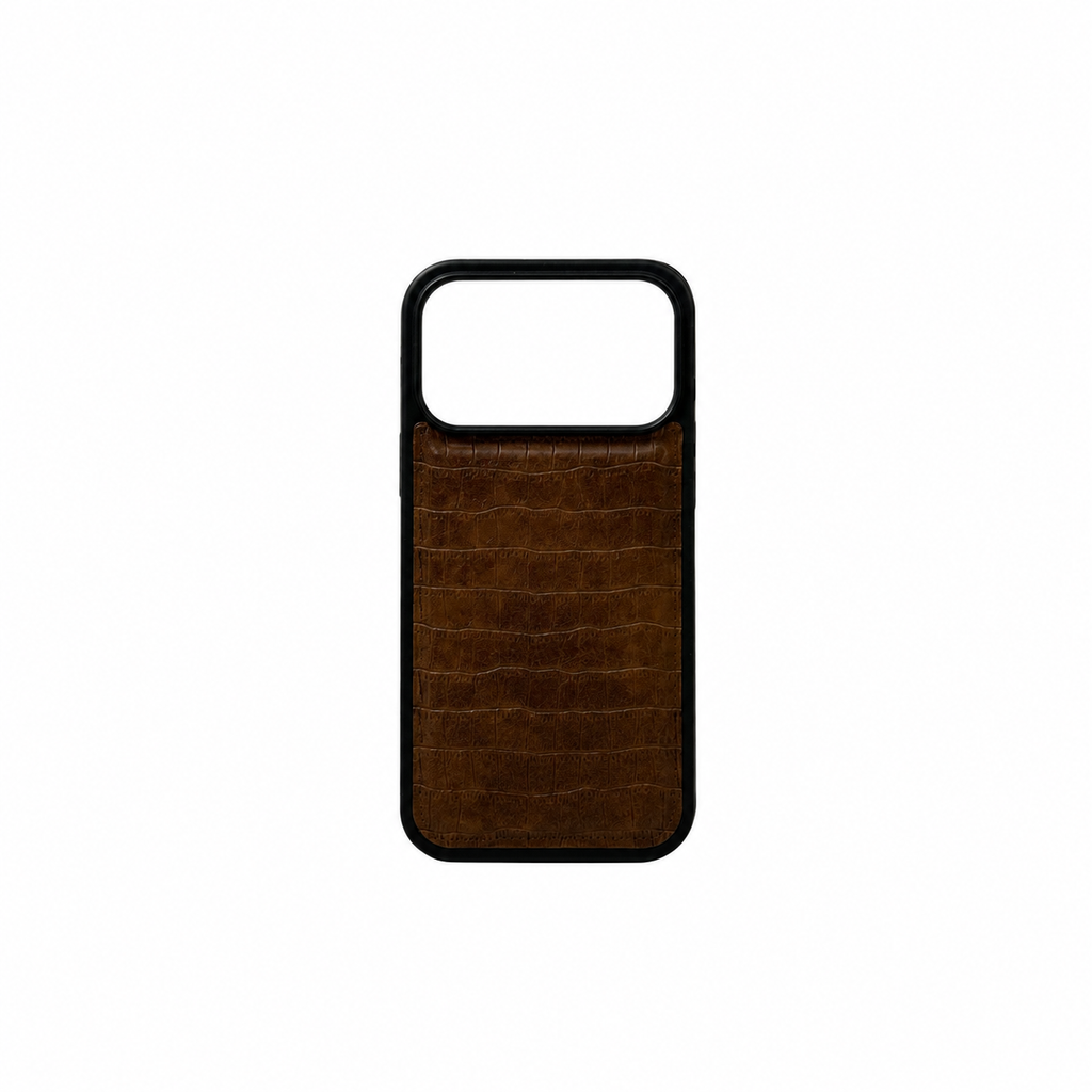 CASE IPHONE 17 PRO MAX COCODRILO CAFE