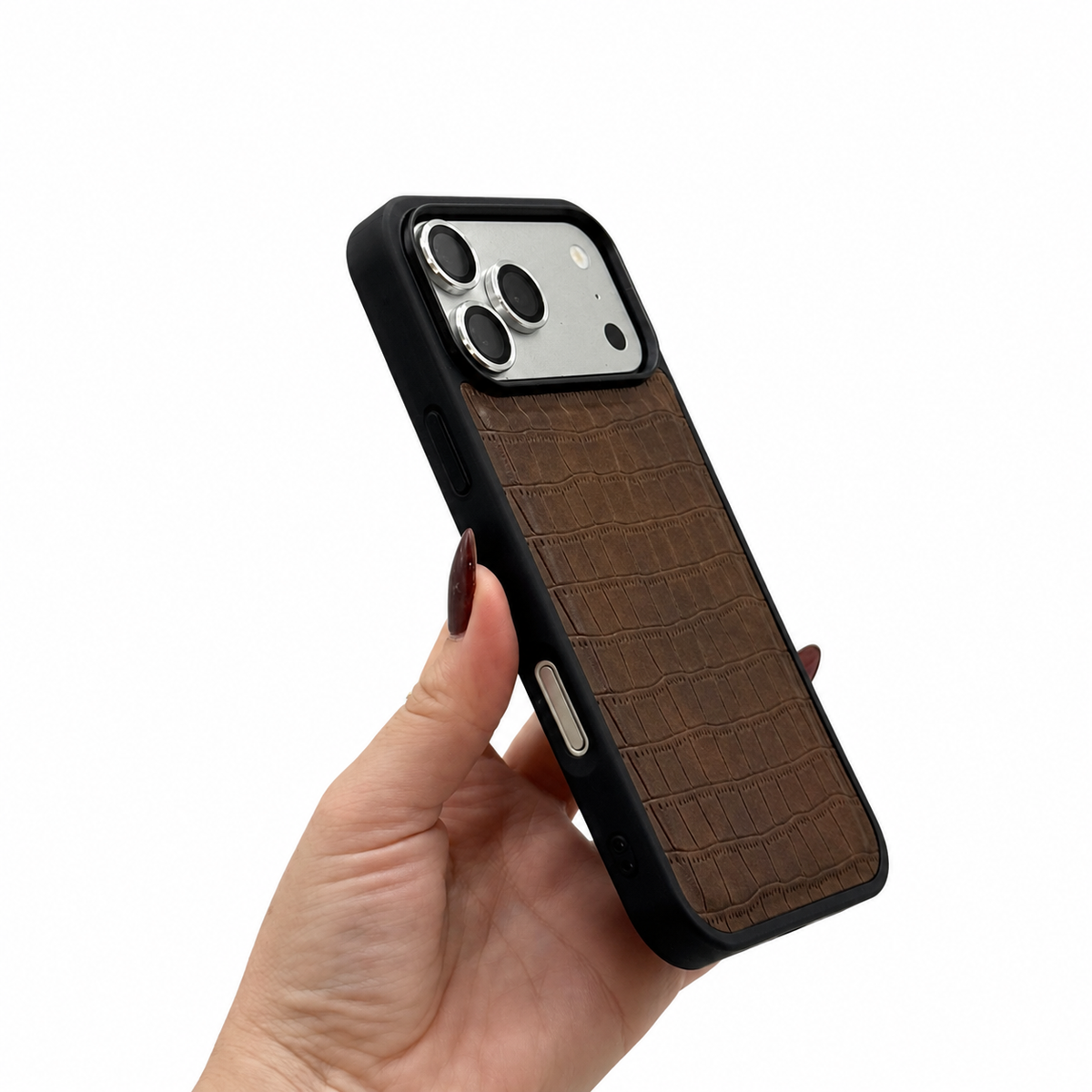CASE IPHONE 17 PRO COCODRILO CAFE