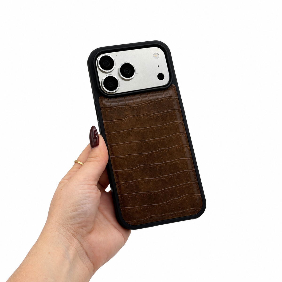 CASE IPHONE 17 PRO COCODRILO CAFE
