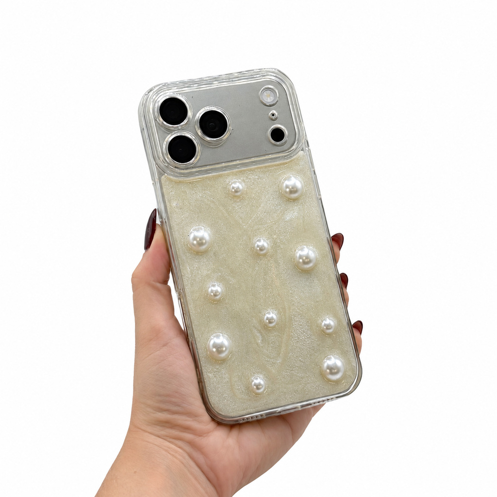 CASE IPHONE 17 PRO MAX PERLA AMORE