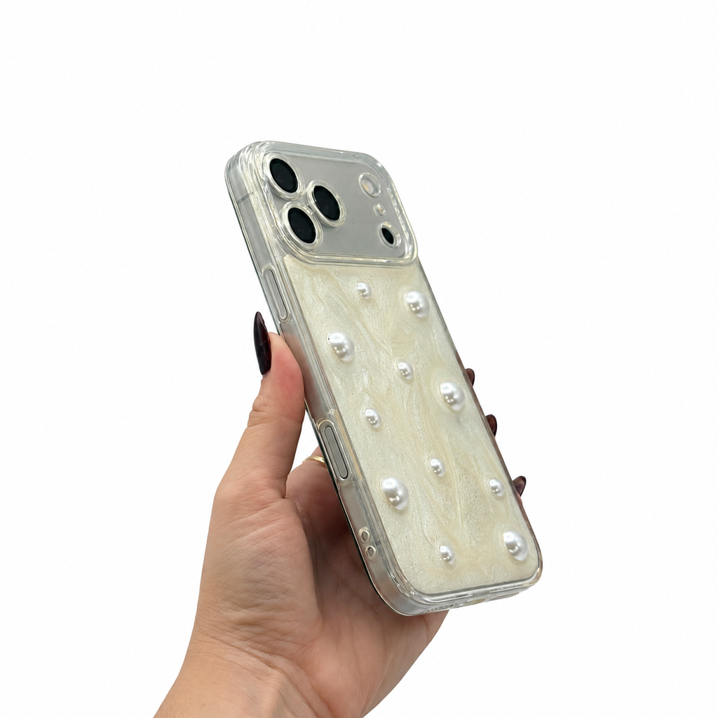 CASE IPHONE 17 PRO MAX PERLA AMORE