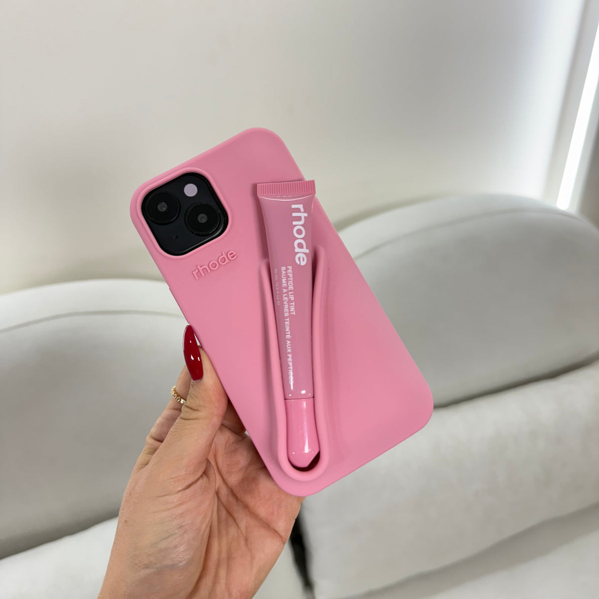 CASE IPHONE 15 RHODE ROSADO