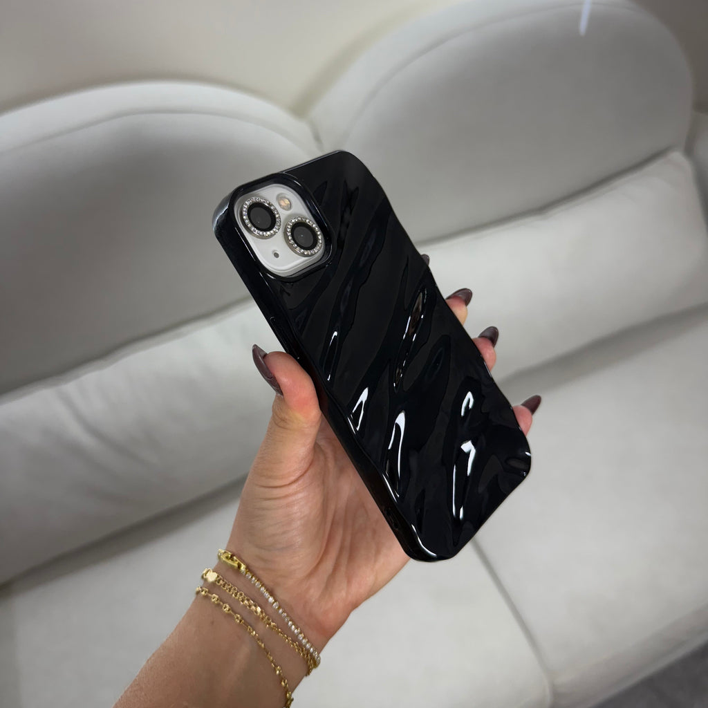 CASE IPHONE 15 WAVES NEGRO