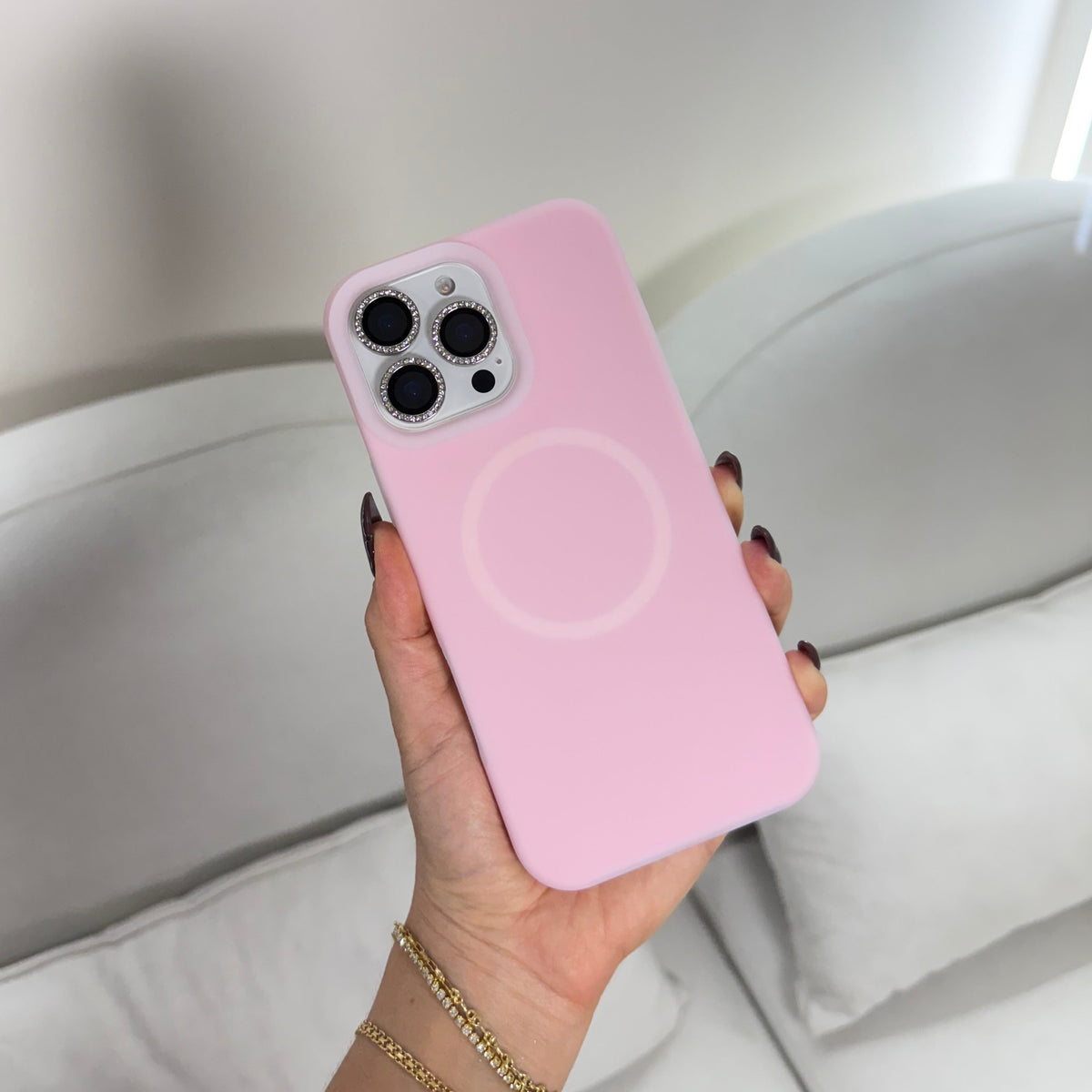 CASE IPHONE 13 PRO MAX MAGIC PASTEL ROSADO