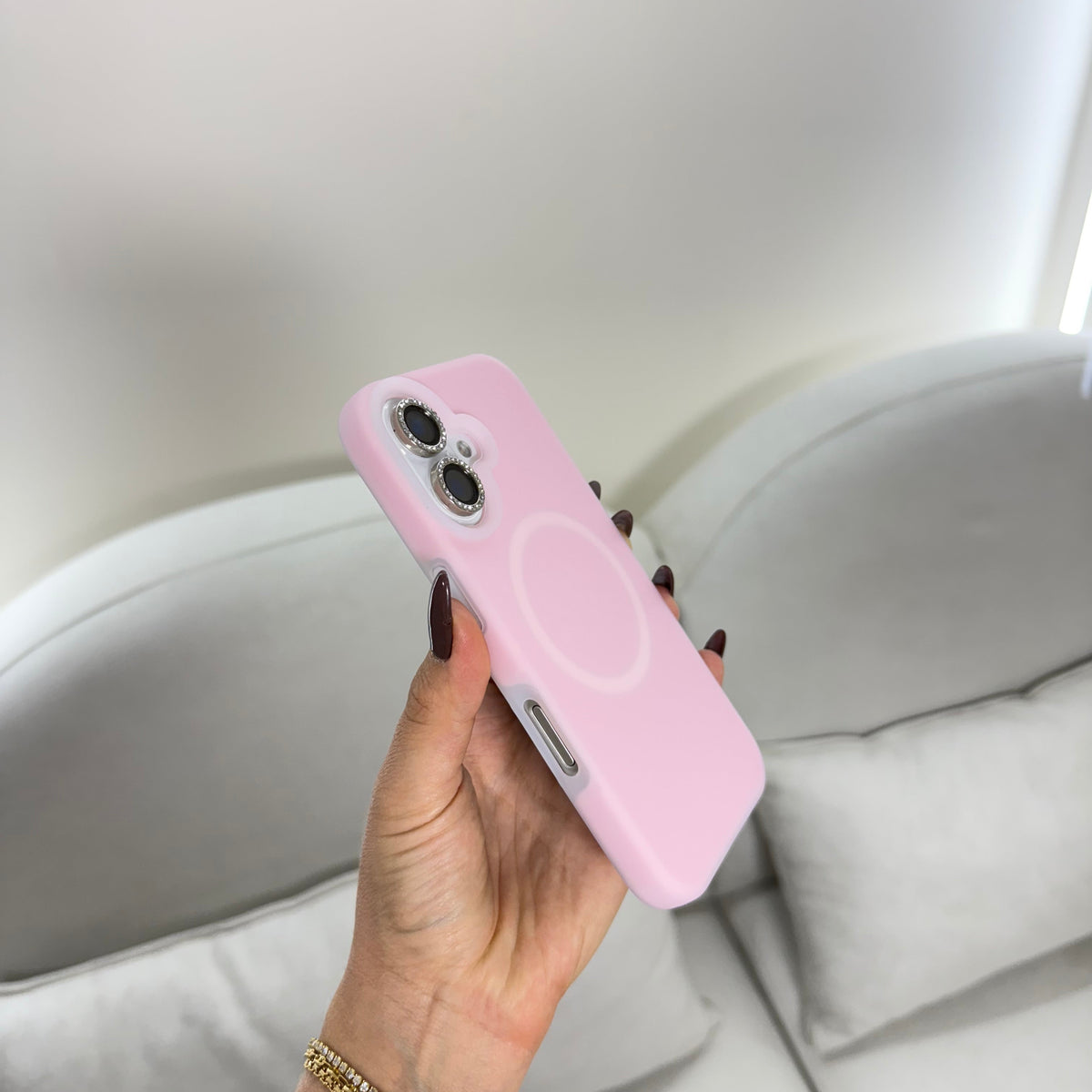 CASE IPHONE 16 PLUS MAGIC PASTEL ROSADO