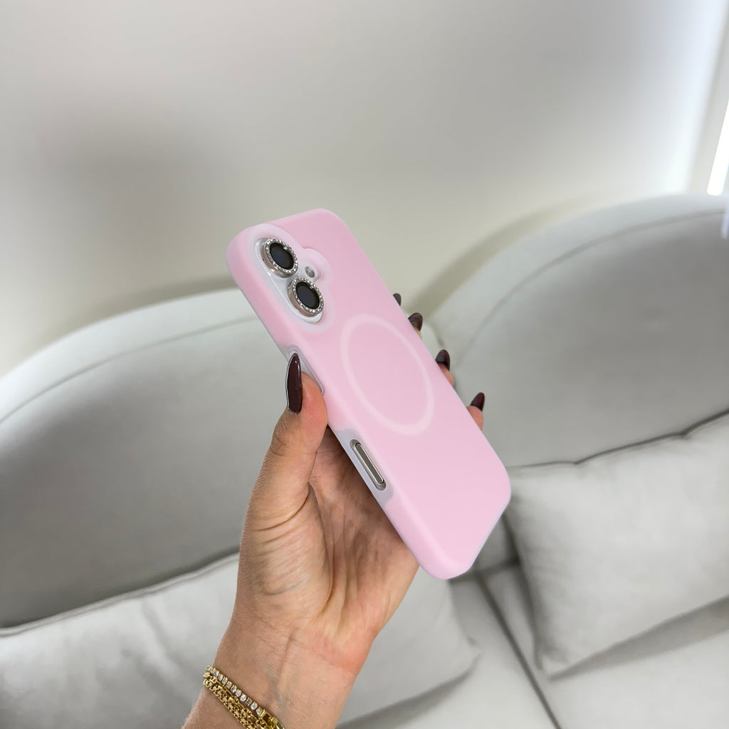CASE IPHONE 16 MAGIC PASTEL ROSADO