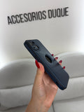 CASE IPHONE 11 TIPO CUERO AZUL