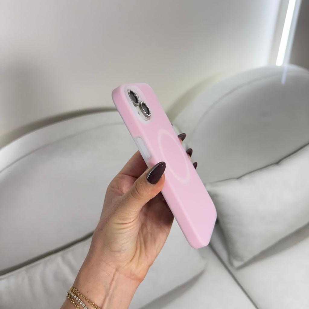 CASE IPHONE 13-14 MAGIC PASTEL ROSADO