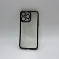 CASE IPHONE 12 PRO MAX BORDE METALIZADO NEGRO