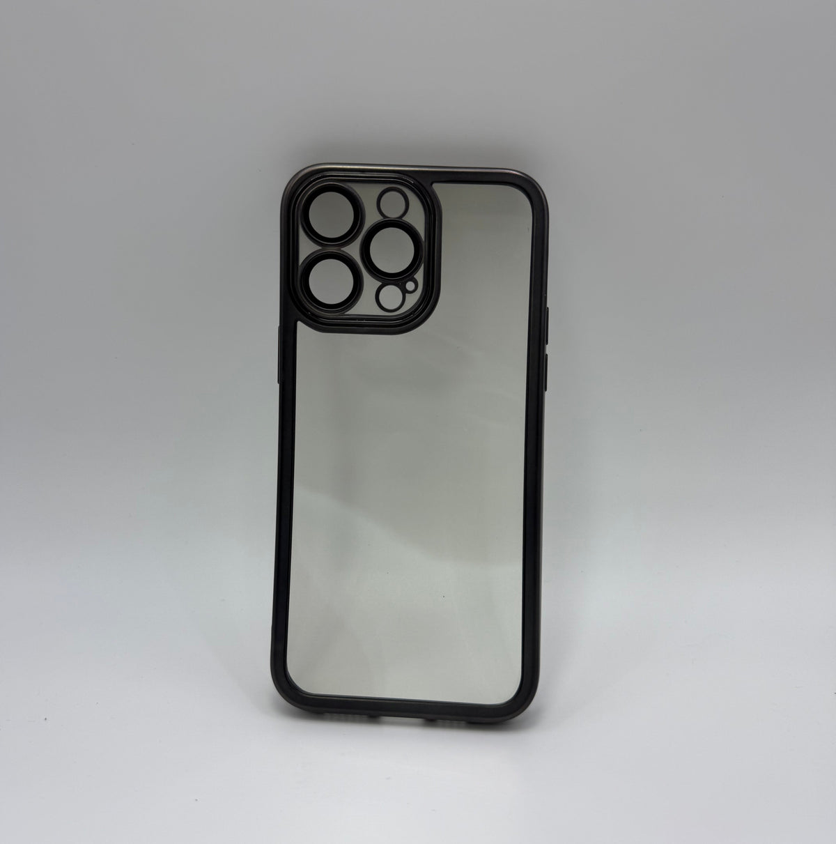 CASE IPHONE 11 PRO MAX BORDE METALIZADO NEGRO