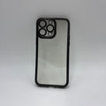 CASE IPHONE 13 PRO BORDE METALIZADO NEGRO