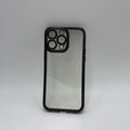 CASE IPHONE 14 PRO BORDE METALIZADO  NEGRO