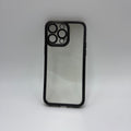 CASE IPHONE 14 PRO MAX BORDE METALIZADO NEGRO