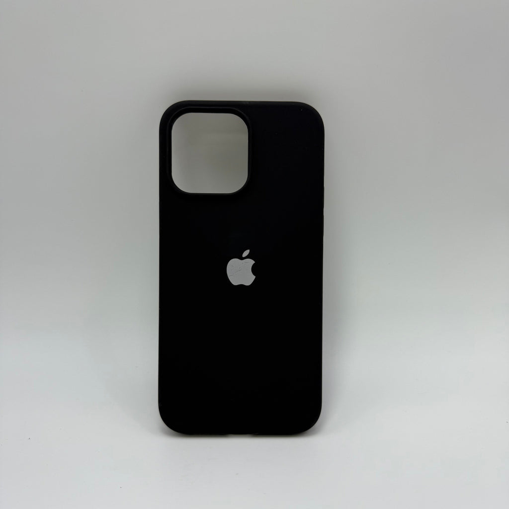 CASE IPHONE 15 PRO SILICONA NEGRA