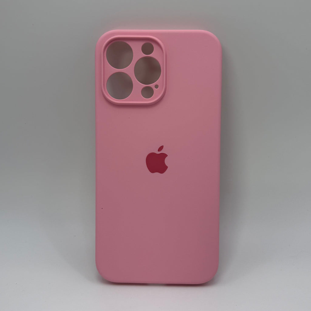 CASE IPHONE 13 PRO MAX SILICONA ROSADO