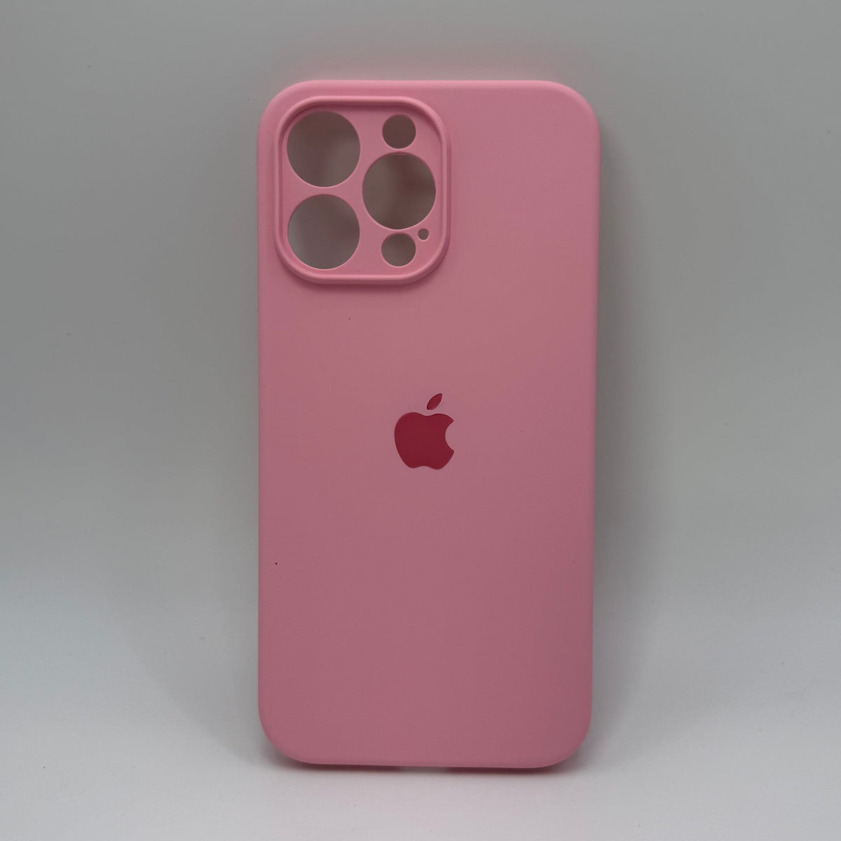 CASE IPHONE 13 PRO MAX SILICONA ROSADO
