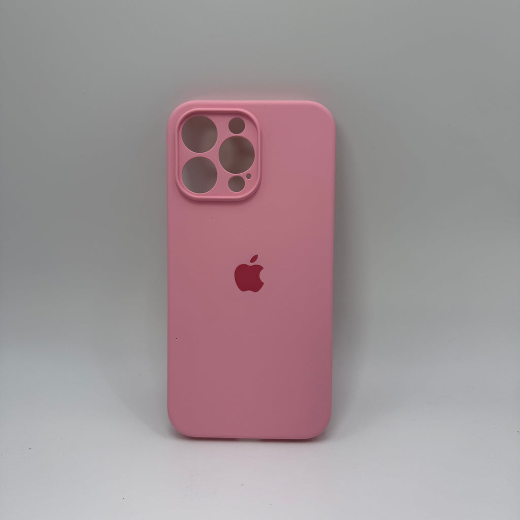 CASE IPHONE 14 PRO MAX SILICONA ROSADA