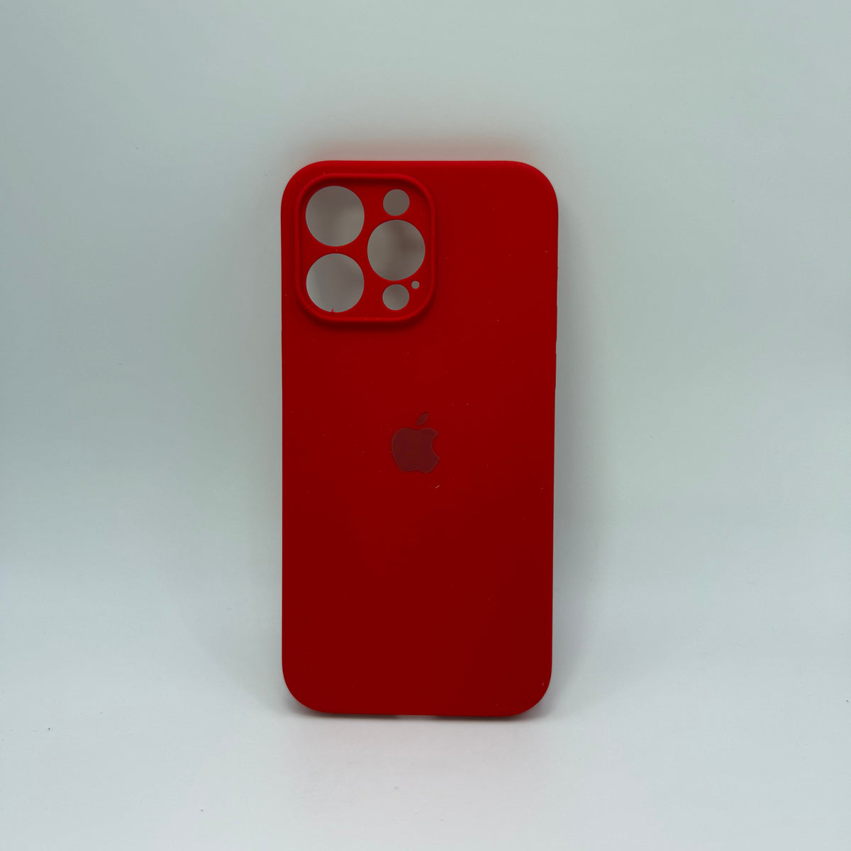 CASE IPHONE 14 PRO MAX SILICONA ROJO