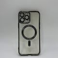 CASE IPHONE 13 PRO MAX BORDE METALIZADO MAGSAFE NEGRO