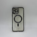 CASE IPHONE 15 PRO BORDE METALIZADO MAGSAFE NEGRO