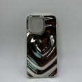 CASE IPHONE 13 PRO MAX LOVE 3D PLATEADO