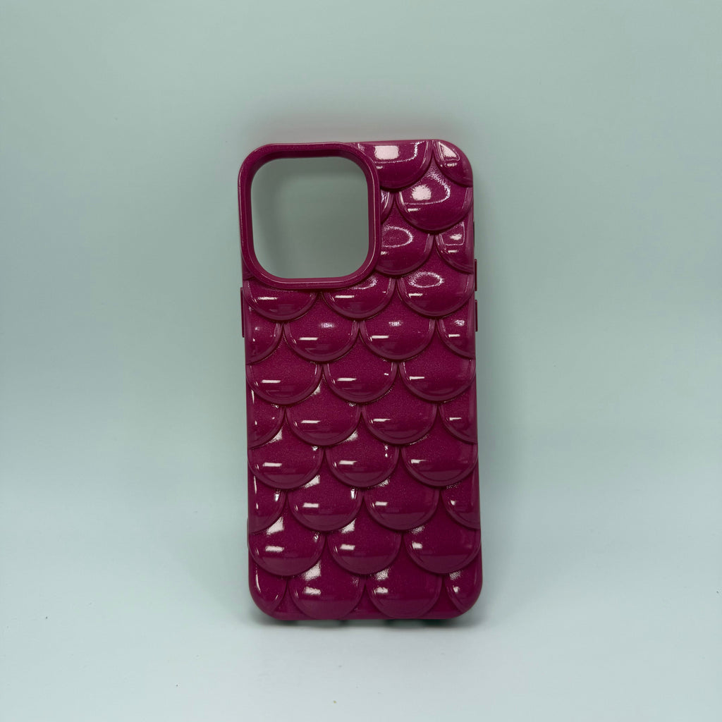 CASE IPHONE 14 PRO MAX ESCAMAS VINOTINTO
