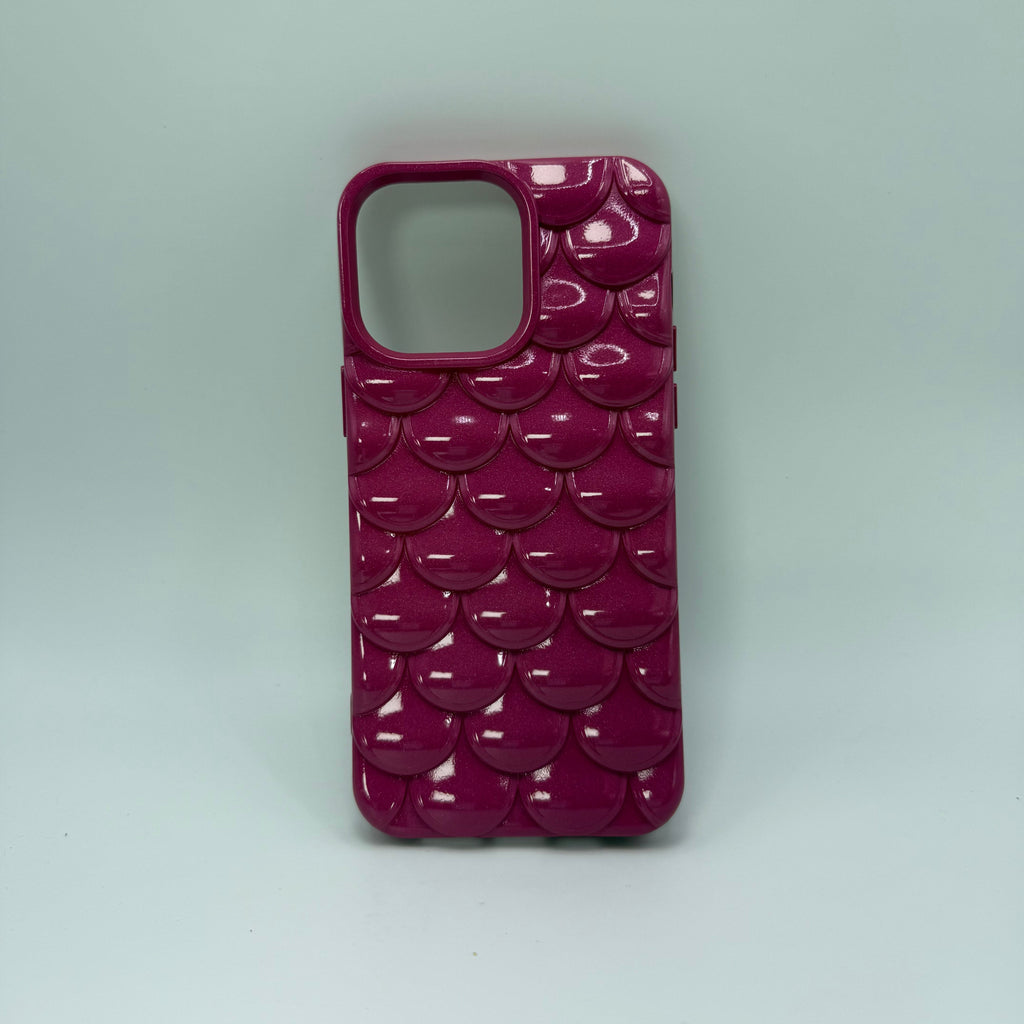 CASE IPHONE 13 PRO MAX ESCAMAS VINOTINTO