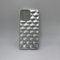 CASE IPHONE 15 PRO MAX ESCAMAS PLATEADO