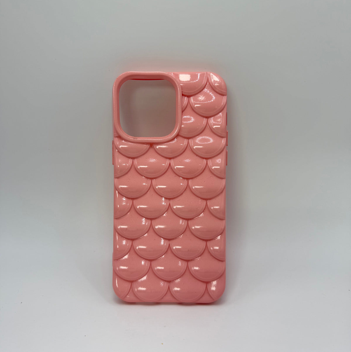 CASE IPHONE 15 PRO MAX ESCAMAS ROSADO