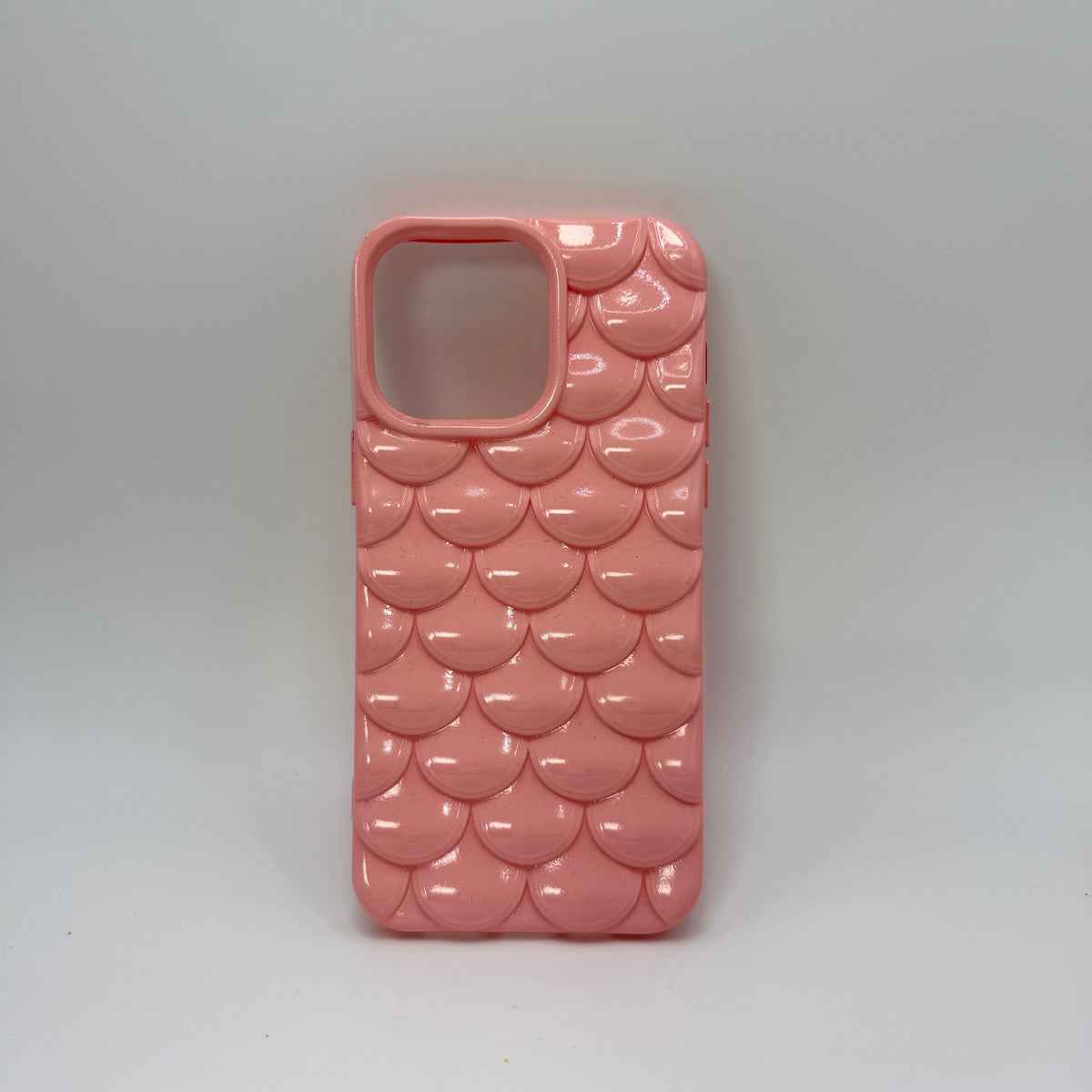 CASE IPHONE 14 PRO MAX ESCAMAS ROSADO