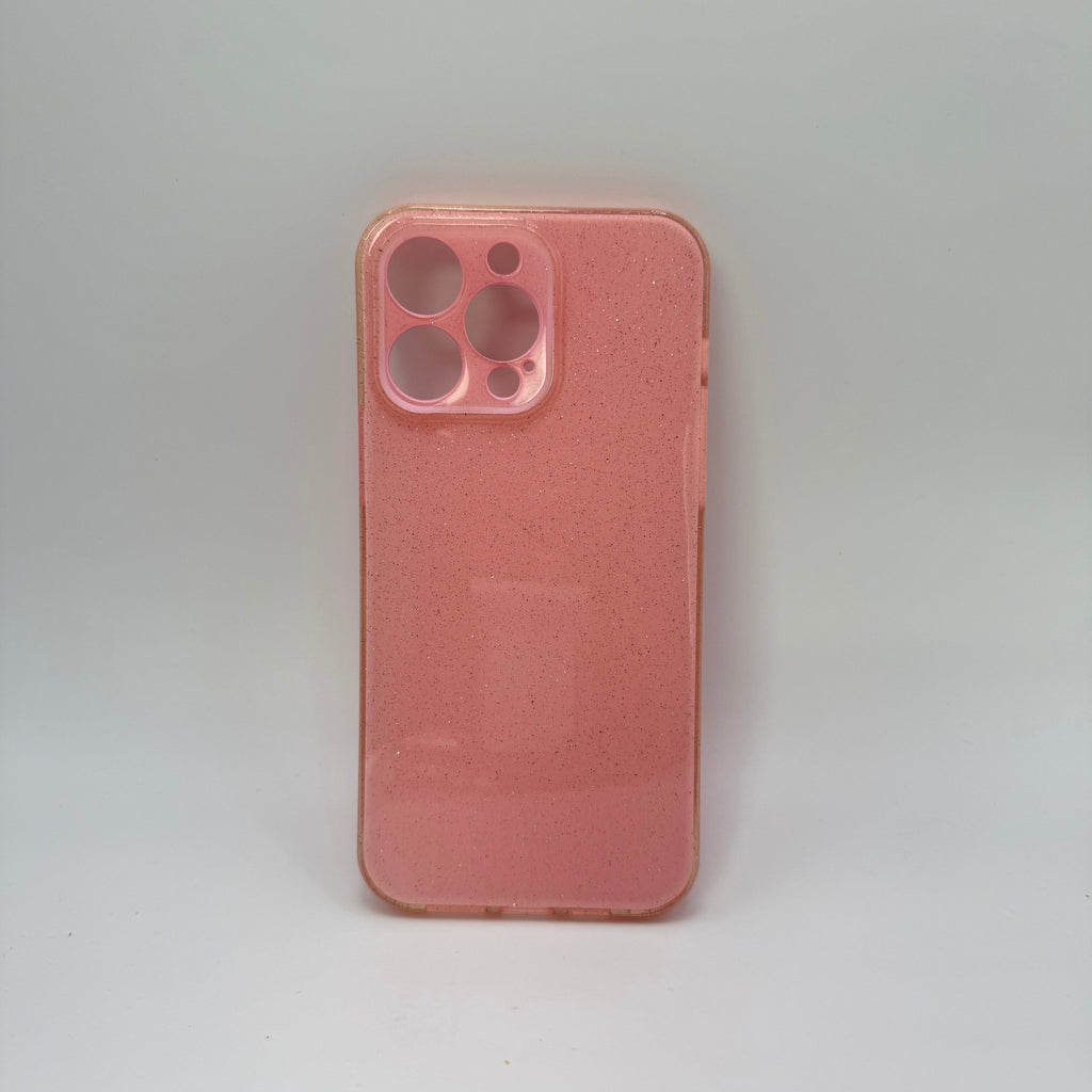 CASE IPHONE 14 PRO MAX DESTELLOS ROSADO