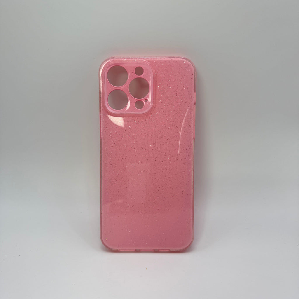 CASE IPHONE 14 PRO DESTELLOS ROSADO