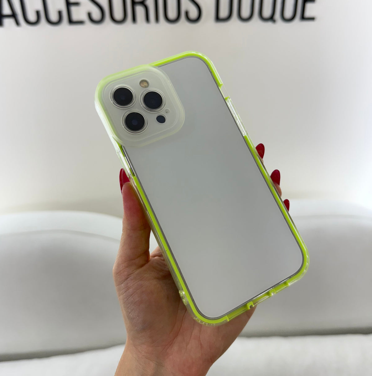 CASE IPHONE 11 PRO MAX 360 VERDE FOSFORESCENTE