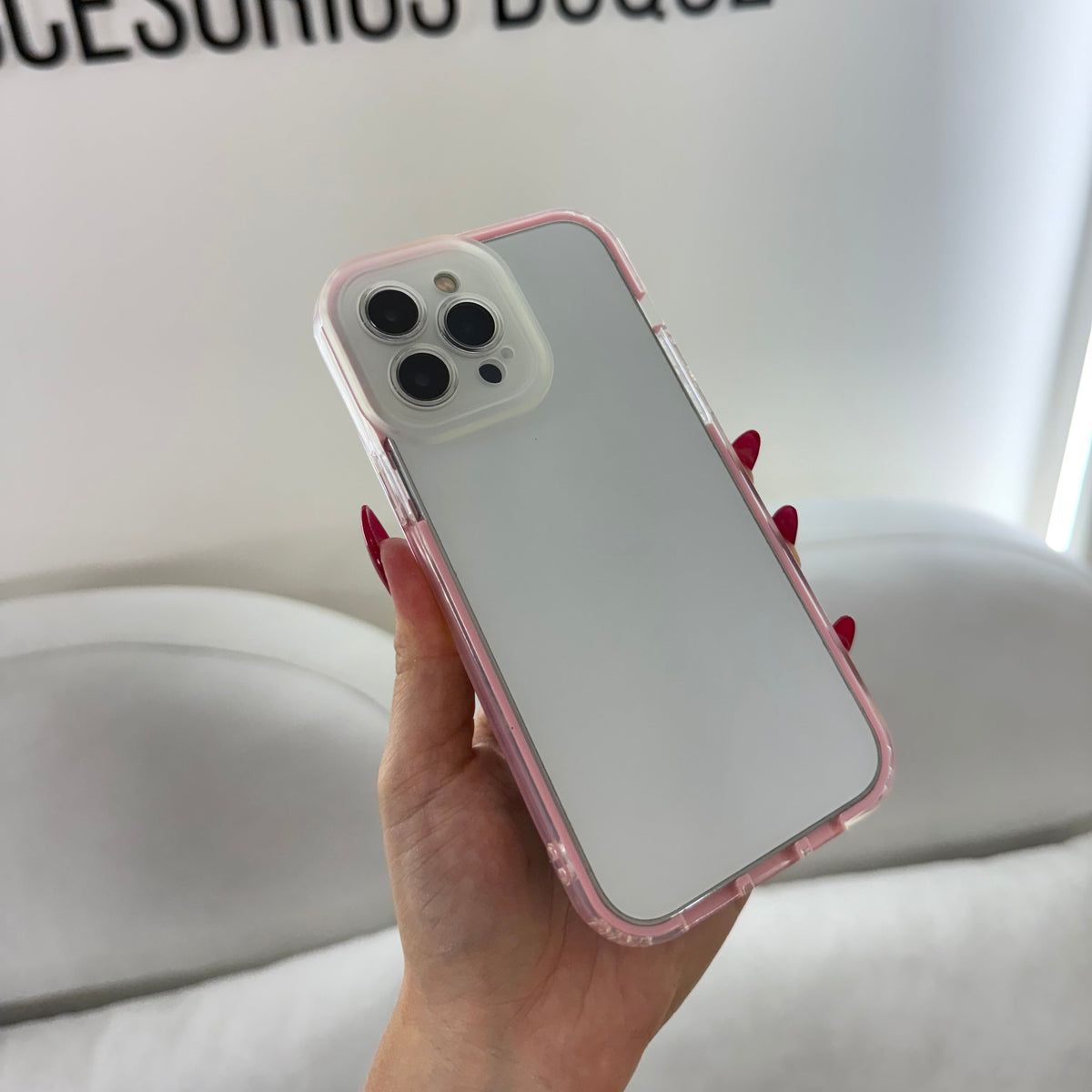 CASE IPHONE 13 PRO MAX 360 ROSADO