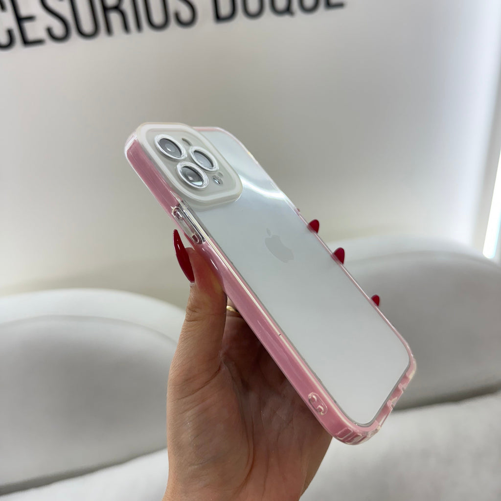 CASE IPHONE 13 PRO MAX 360 ROSADO