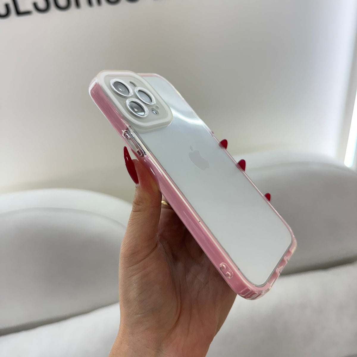 CASE IPHONE 12 PRO MAX 360 ROSADO